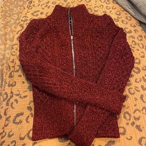 Isabel Marant 38 cardigan red metallic